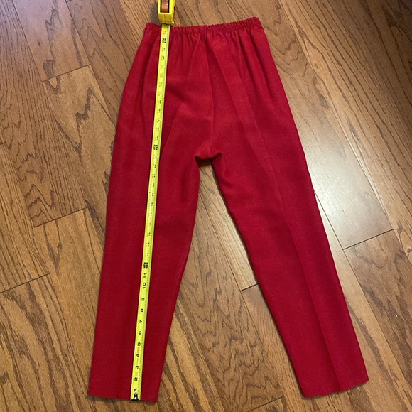 Christie of CA rayon high wasted red pants Size 14 - Picture 9 of 11